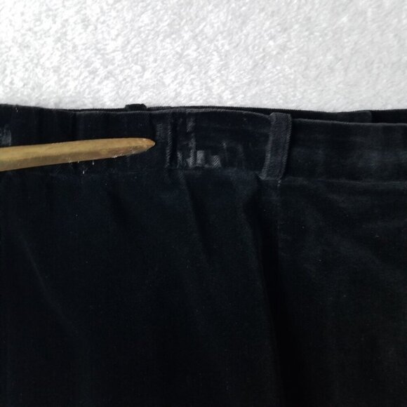 Vintage Givenchy En Plus 20W Womens A-Line Midi Velvet Skirt Goth WitchySplit - Picture 6 of 14